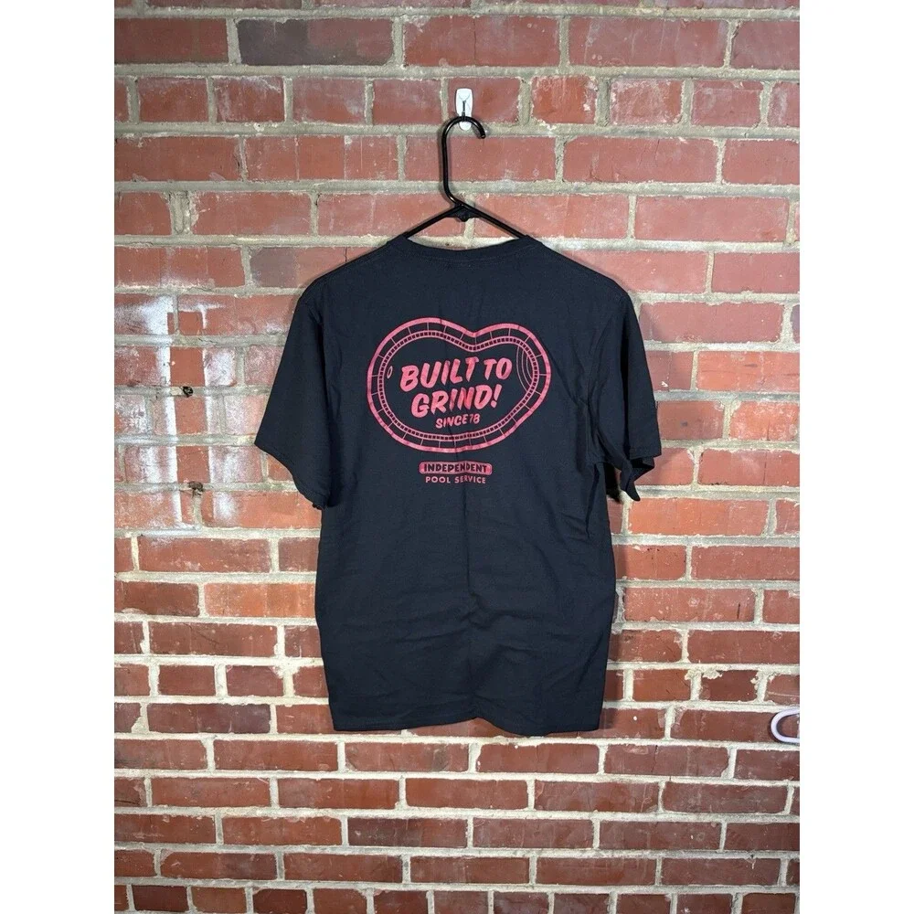 Independent Skateboard Trucks Pool Services Shirt Built To Grind Adult Medium